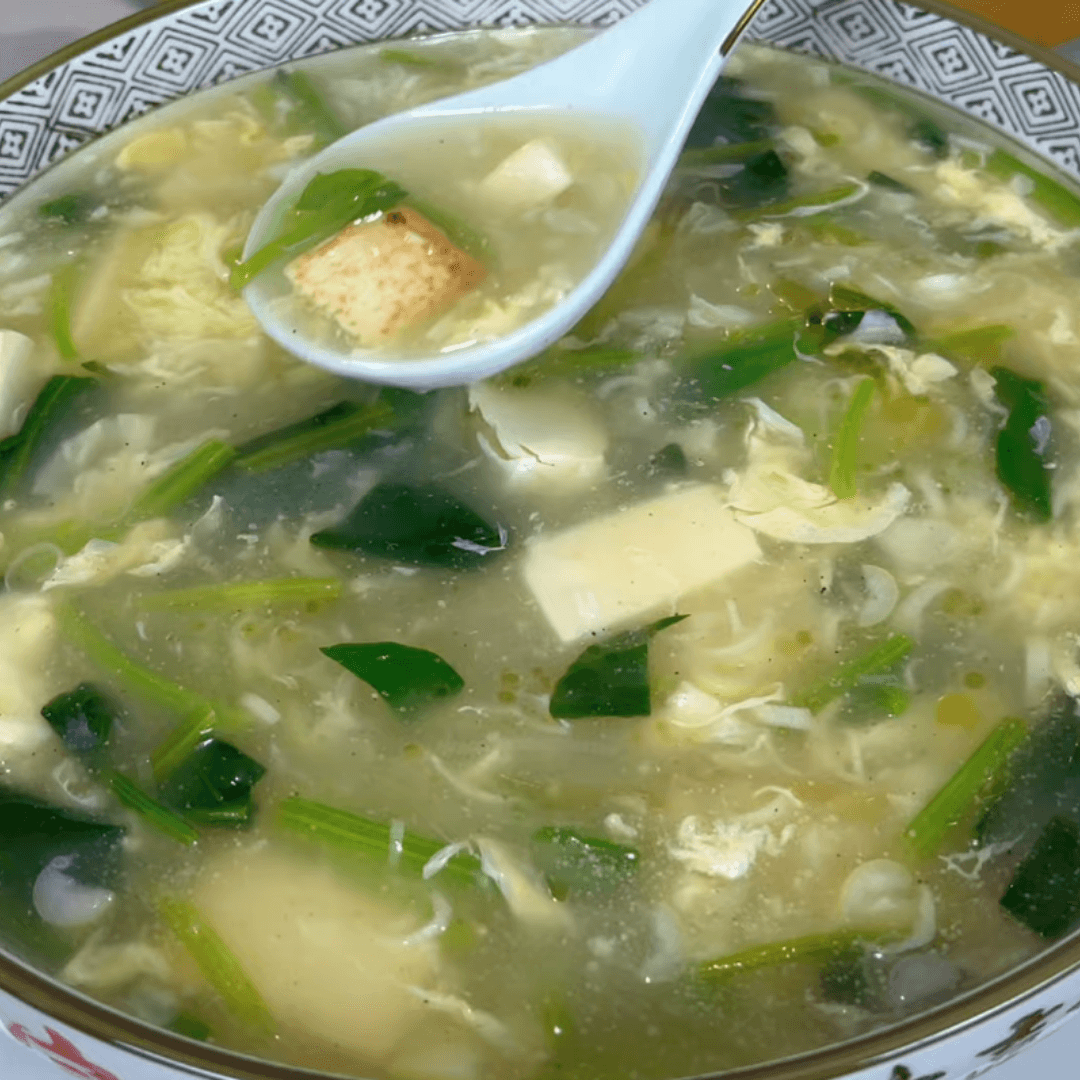 Spinach and Tofu Soup