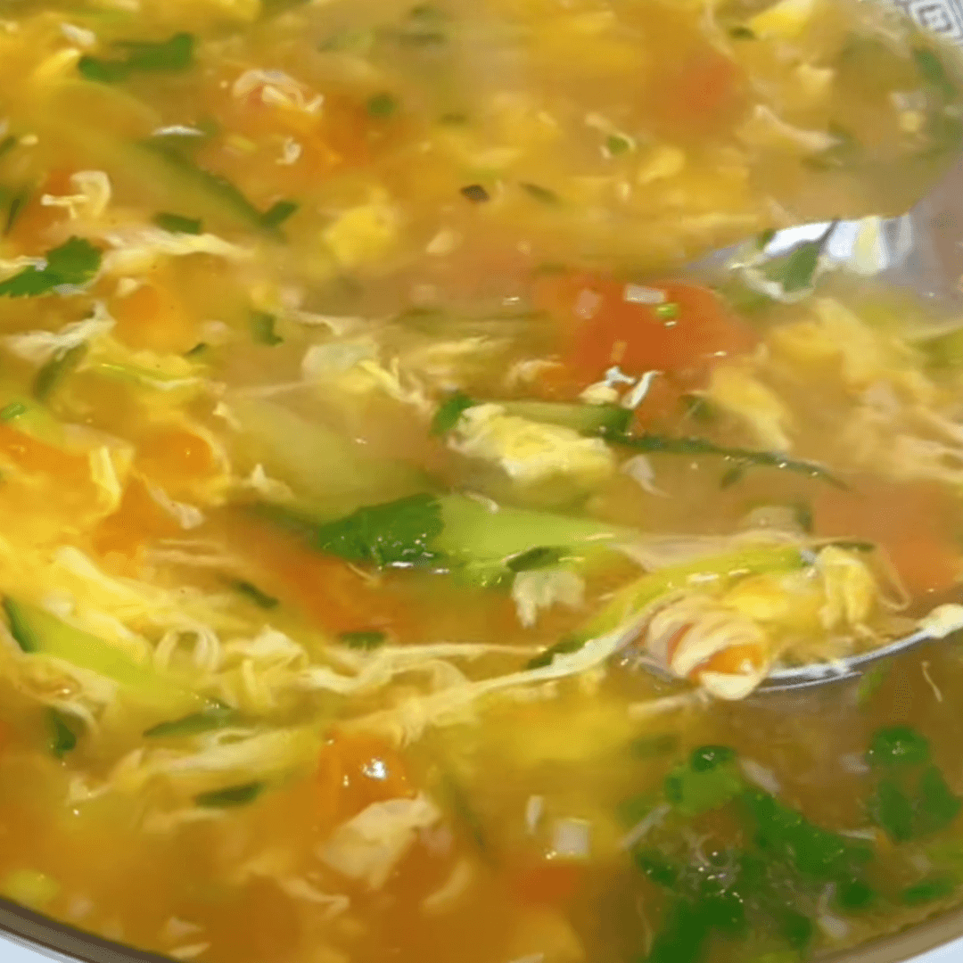 Tomato Egg Drop Soup