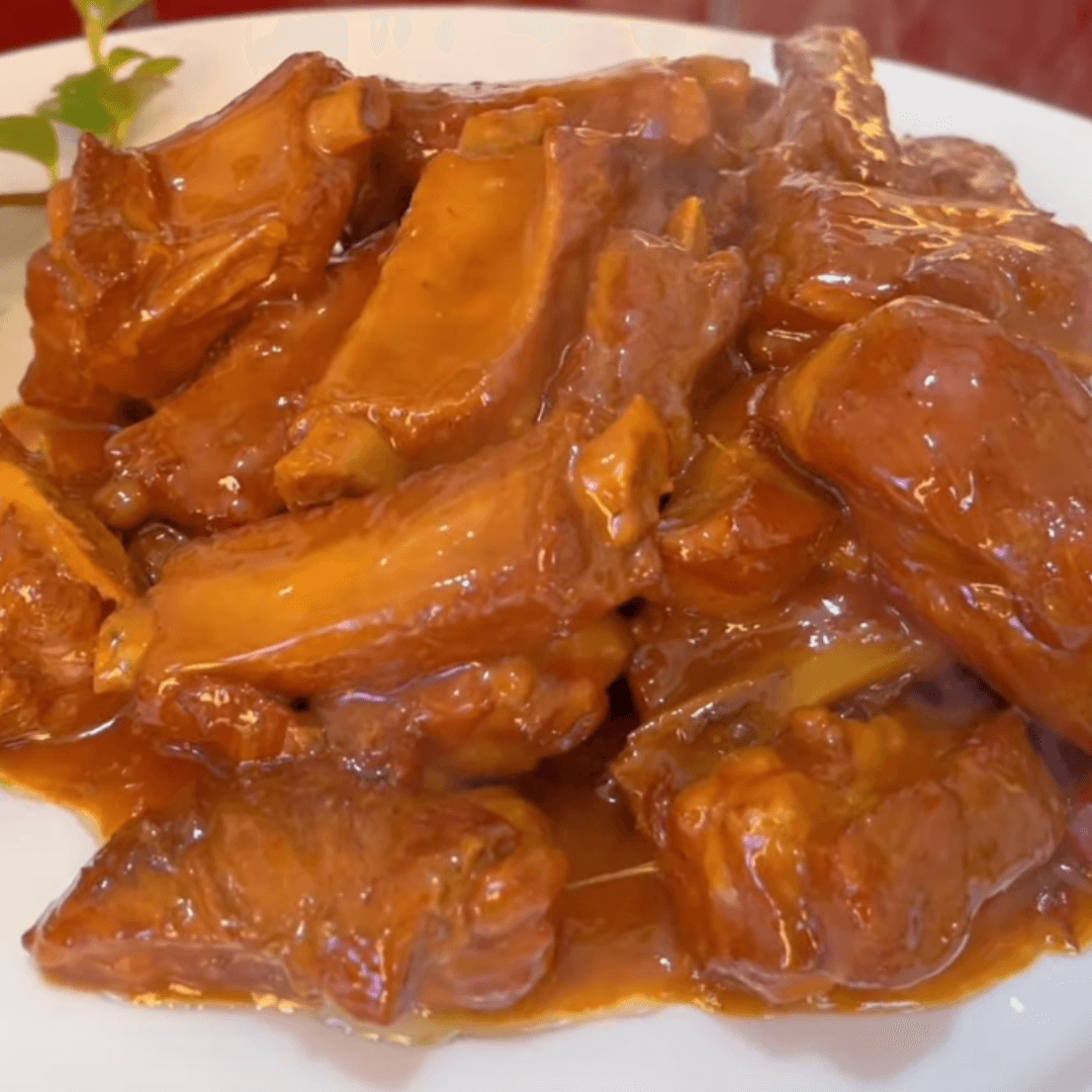 Braised spare ribs