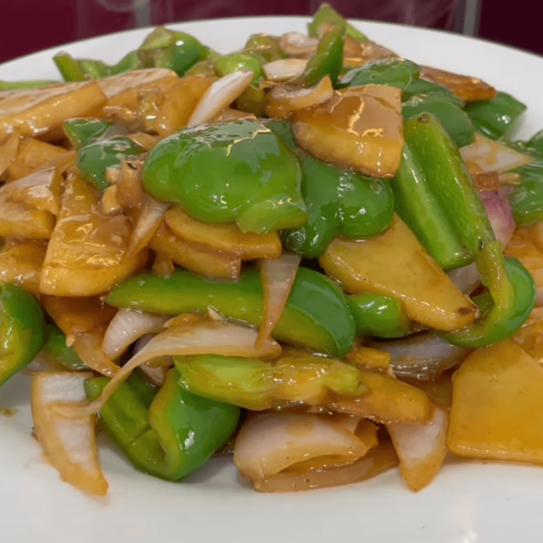 Green Pepper Stir-fried Potato Slices