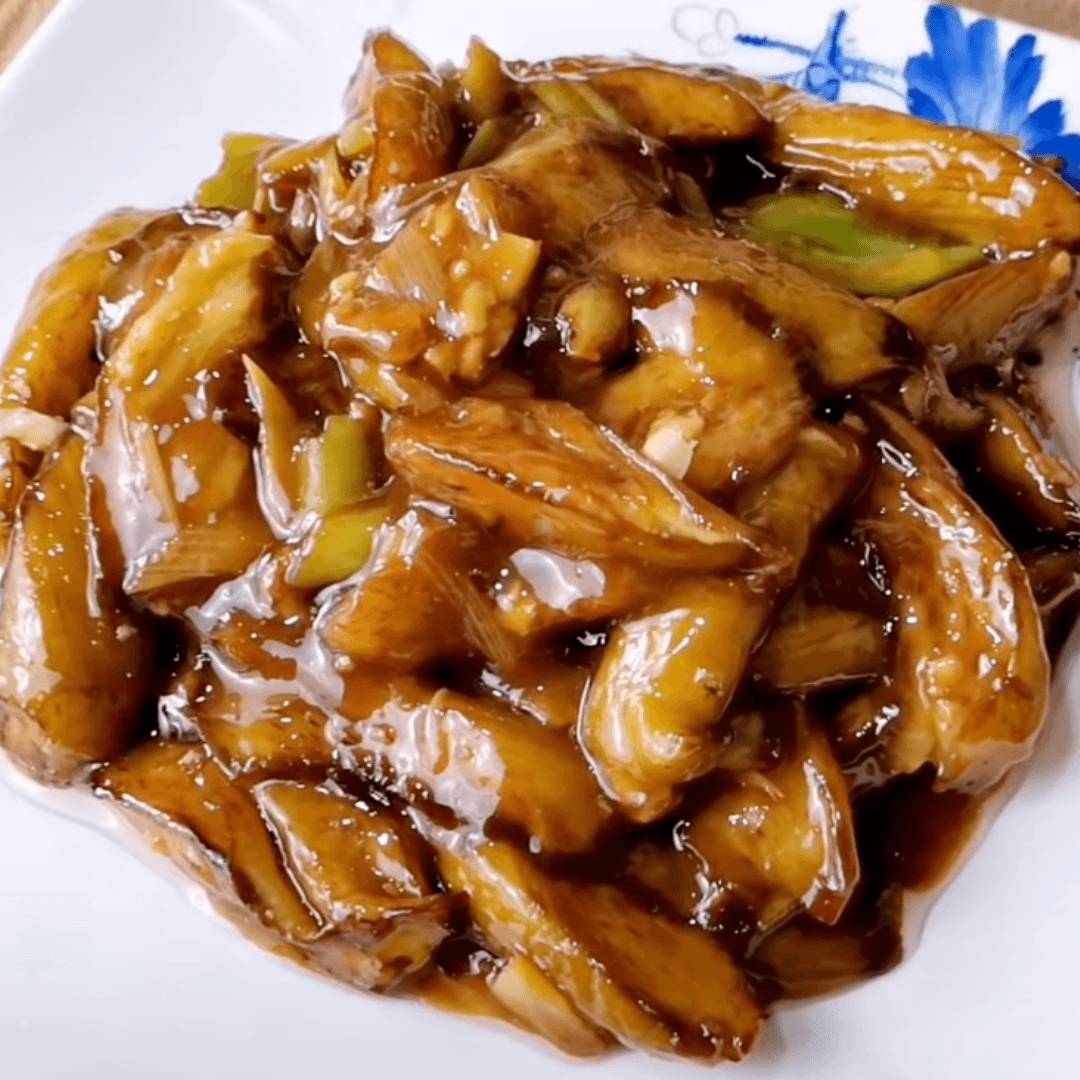 Braised eggplant